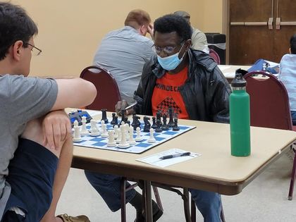 New players at the monroe chess tournament